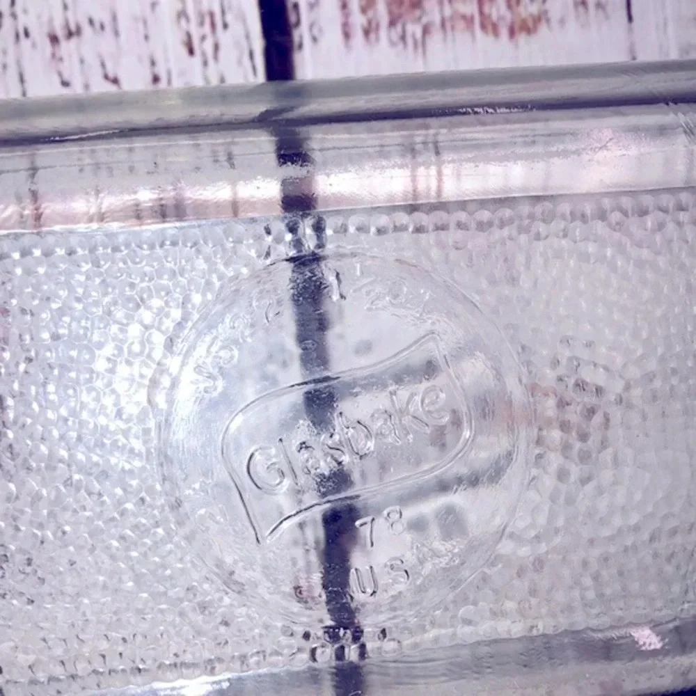 Glassbake bread loaf casserole dish